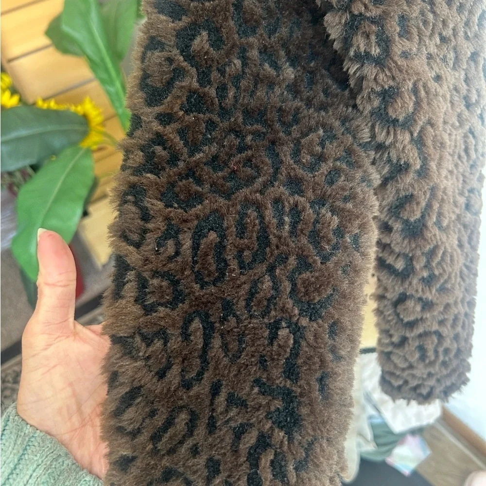 Tasha Polizzi Faux Fur Leopard Print Wrap
